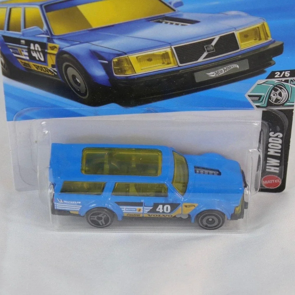 Hot Wheels Blue Volvo 240 Drift Wagon Toy Car - NEW